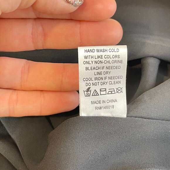 Lost + Wander Pisces Floral Mini Spaghetti Wrap Dress Blue S V-neck Pleated - Picture 7 of 10